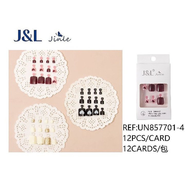 UÑAS POSTIZAS PIES 12/U UN857701-4