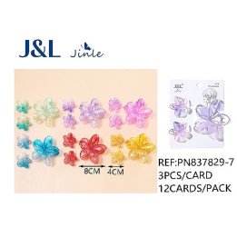 PACK3 PINZAS FLOR 8CM+4CM 12/U PN837829-7