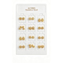 PENDIENTES ACERO SURT. 12/P NS ED-2118