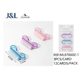 PACK3 CEPILLO DE UÑAS 6.5CM 12/U ML878602-1