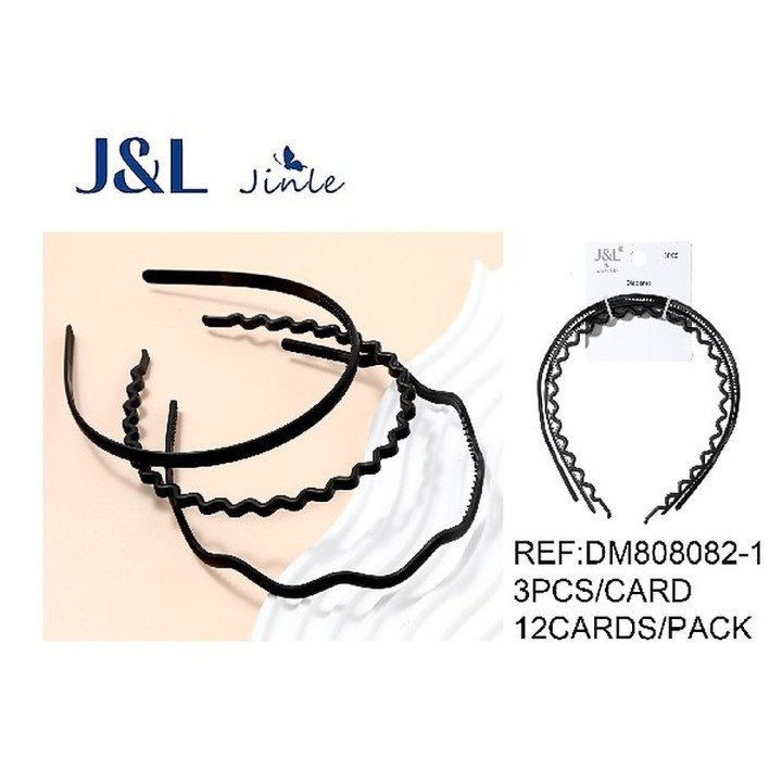PACK3 DIADEMAS SURT. NGR 12/U DM808082-1