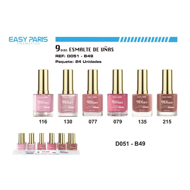 LACA DE UÑAS 9DIAS 24/U