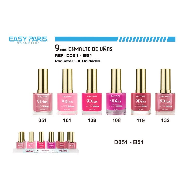 LACA DE UÑAS 9DIAS 24/U