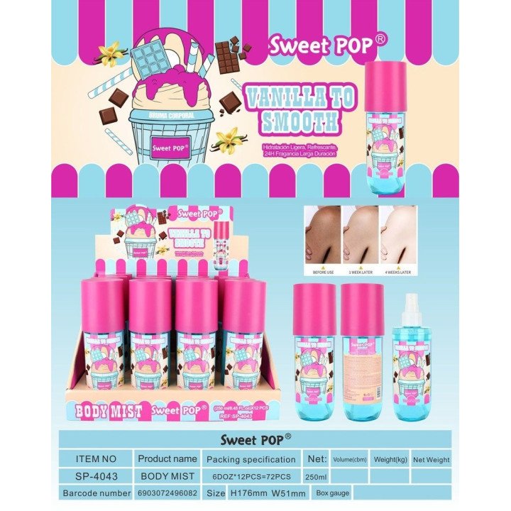 BRUMA VANILLA TO SMOOTH 250ML 12/U SP-4043