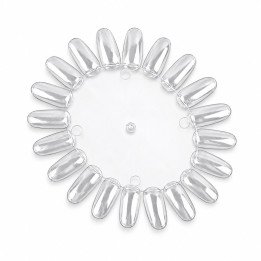 TABLA DE MUESTRA UÑAS TRANSPARENTE 12/U