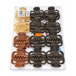 PINZA DE PELO 7CM 24/U 138401 N/B