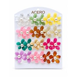 PENDIENTES FLOR ACERO 12/P ED105 NS