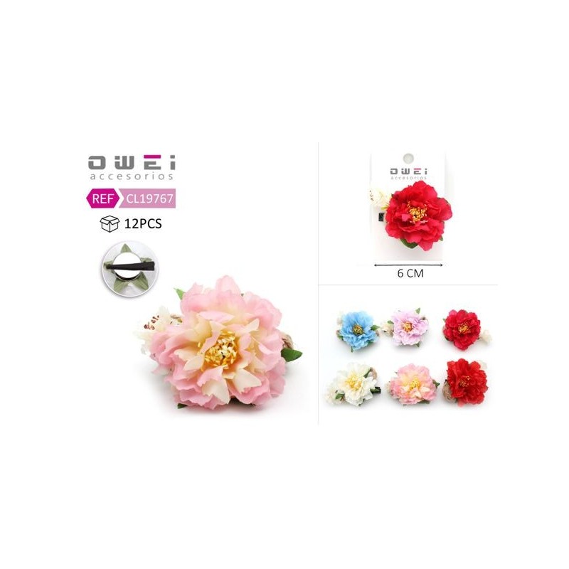 PINZA CON FLORES 12/U CL19767 OW