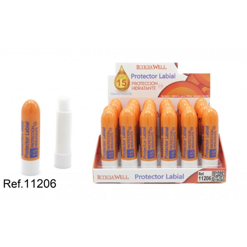 PROTECTOR LABIAL SPF15 NARANJA 24/U 11206