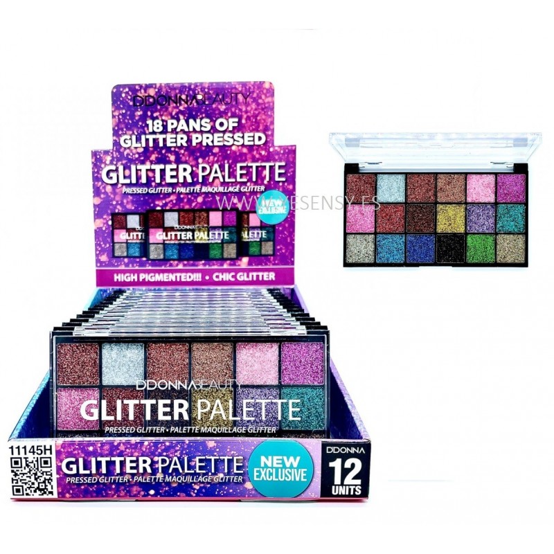 EYESHADOW GLITTER PALETTE. 12/U 11145H