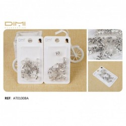 ANILLOS DE PELO METAL 12/U...