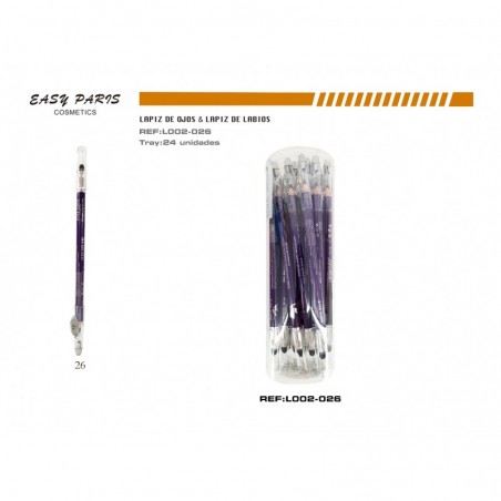 LAPIZ DE OJOS MORADO 24/U