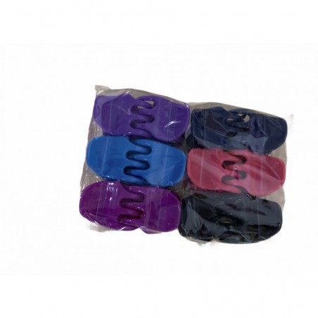 PINZA DE PELO 2CM COLOR OSCURO 12/U LUT