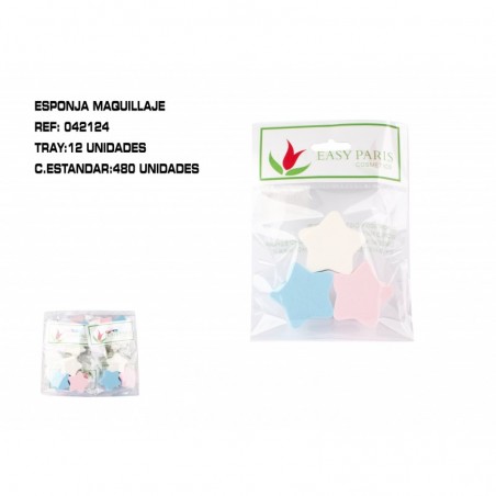 PACK3 ESPONJAS DE MAQ. ESTRELLA 12/U