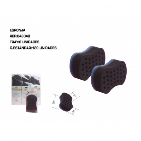 ESPONJA DE RIZOS  6/U