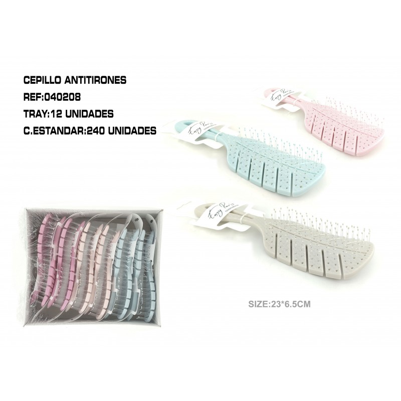 CEPILLO ANTIENREDOS 23*6.5CM 12/U