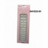 24 UÑAS POSTIZAS PERLA C/ADHESIVO 12/U