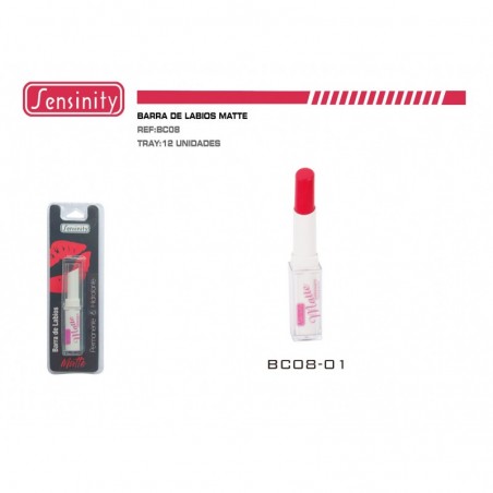 BARRA DE LABIOS MATTE HIDRATANTE 12/U