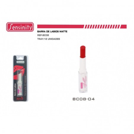 BARRA DE LABIOS MATTE HIDRATANTE 12/U