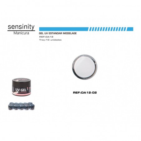 SENSINITY GEL UV COLOR BLANCO, MODELAGE STANDAR 15ML