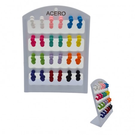 PENDIENTES AGUJA ACERO 12/P N.S