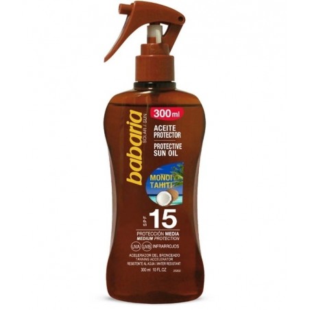 SPRAY ACEITE PROTE. SOLAR F15 BABARIA 300ML