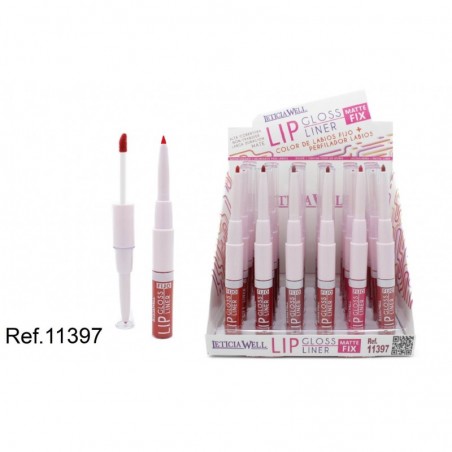 LIPGLOSS FIJO+PERF.LABIOS MATE FX. 24/U 11397