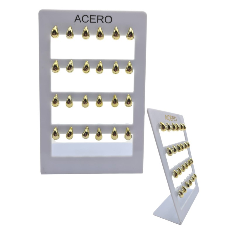 PENDIENTES 1.5CM AG.ACERO 12/P N.S