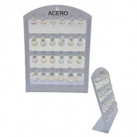 PENDIENTES AGUJA ACERO 12/P NS