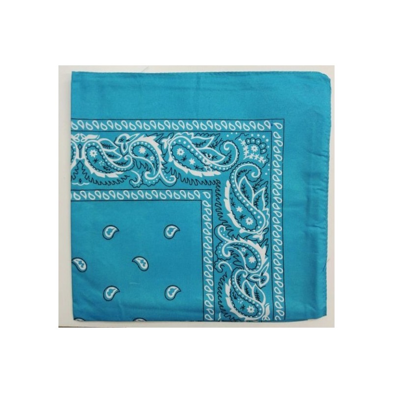 PAÑUELO 55x55 TURQUESA 12/U N.B