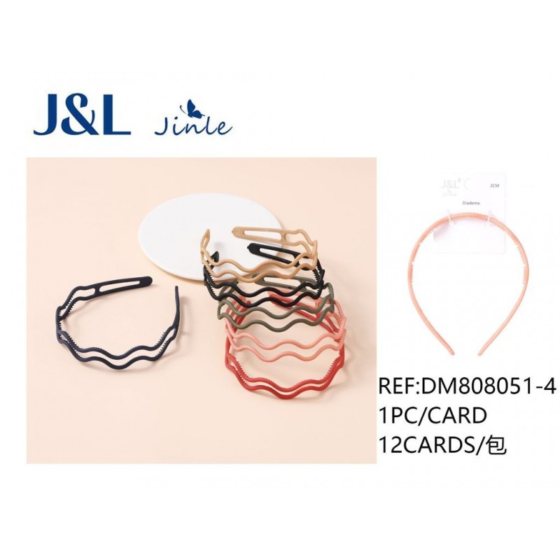 DIADEMA 2CM SURT. 12/U DM808051-4