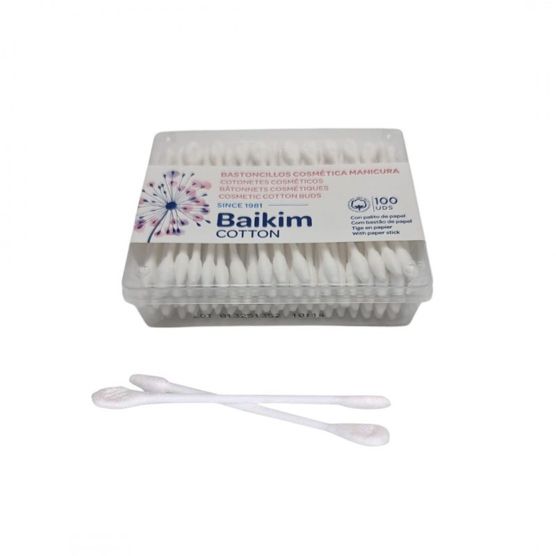 BAIKIM 100 BASTONCILLOS COSMETICA-MANICURA 6/U