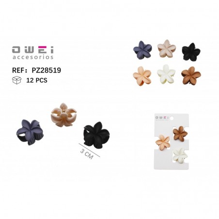 PINZA DE PELO 3P 3CM 12/U PZ28519 OW