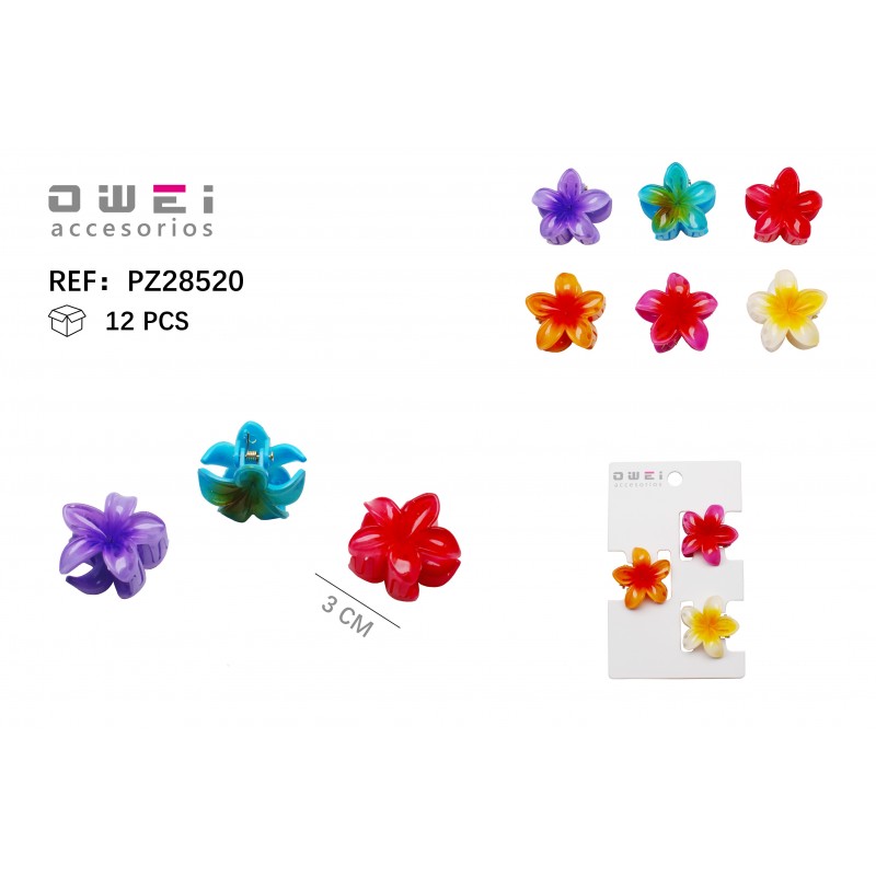 PINZA DE PELO 3P 3CM 12/U PZ28520 OW