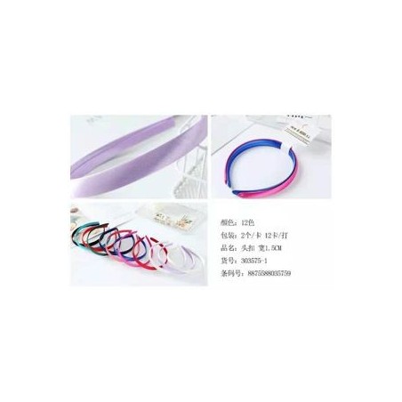 2U DIADEMAS 1.5CM 12/U 303575-1
