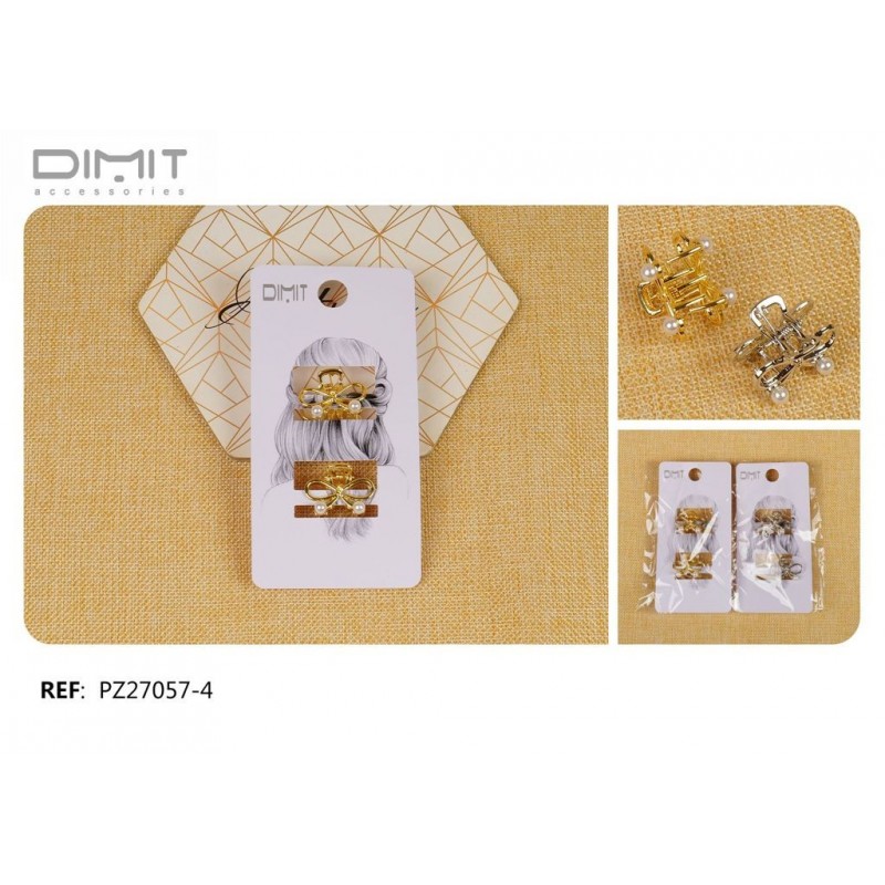 PACK2 MINI PINZAS LAZO METAL 12/U PZ27057-4