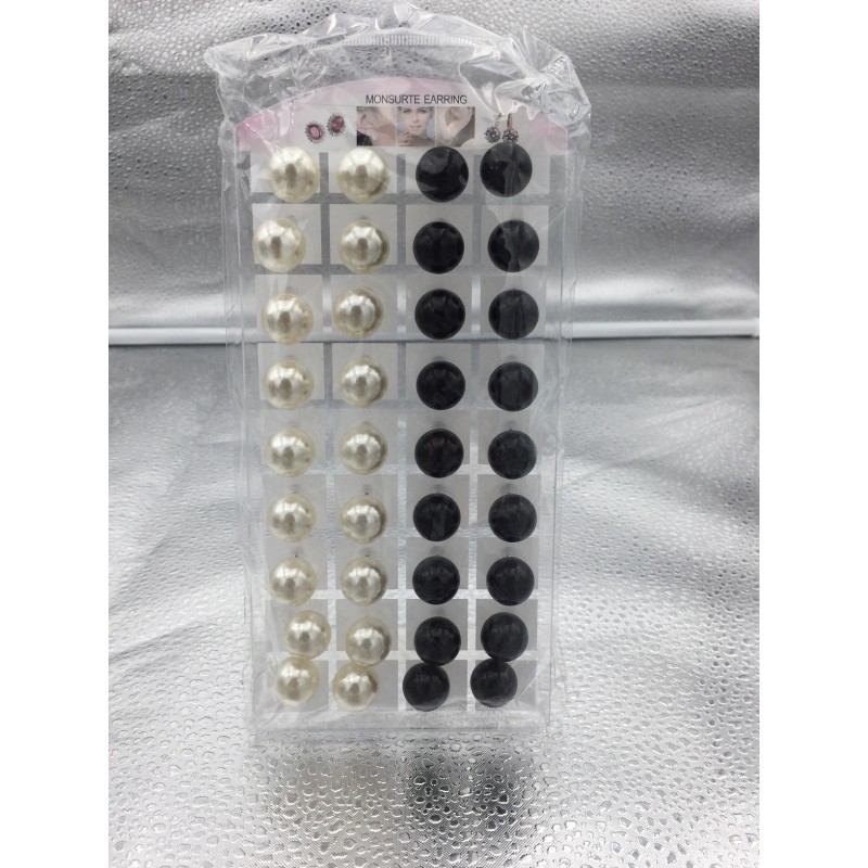 PENDIENTES PARLA/NGR 14MM 18/P MONS