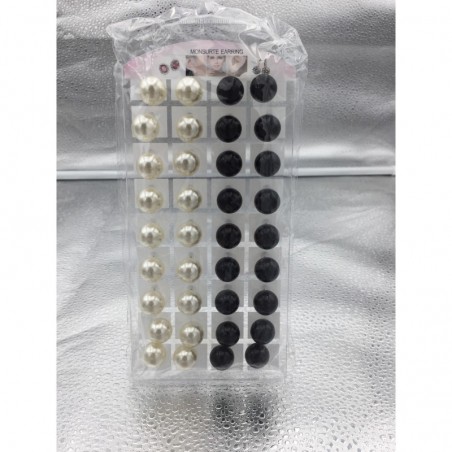 PENDIENTES PARLA/NGR 14MM 18/P MONS