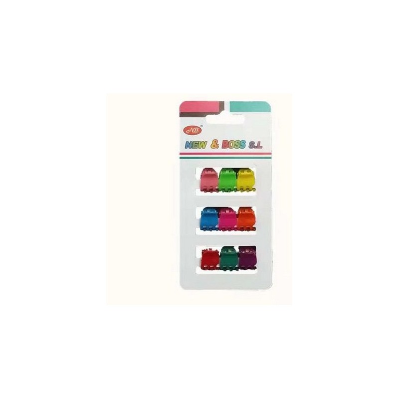 PINZA MINI COLORES 0.8CM 12/U N.B