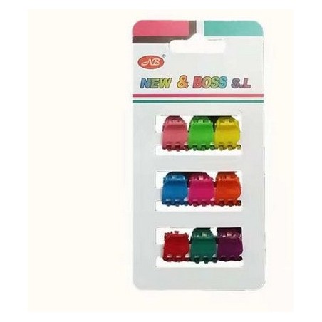 PINZA MINI COLORES 0.8CM 12/U N.B