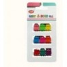 PINZA MINI COLORES 0.8CM 12/U N.B