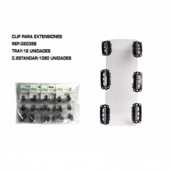CLIP NEGRO 2.3CM 6CM 12/U