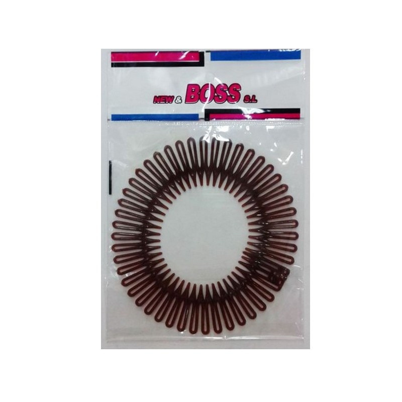 PEINETA ZIG ZAG MARRON 24/U  N.B.