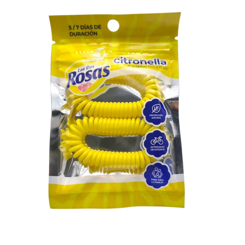 LAS DOS ROSAS PACK2 PULSERAS CITRONELA