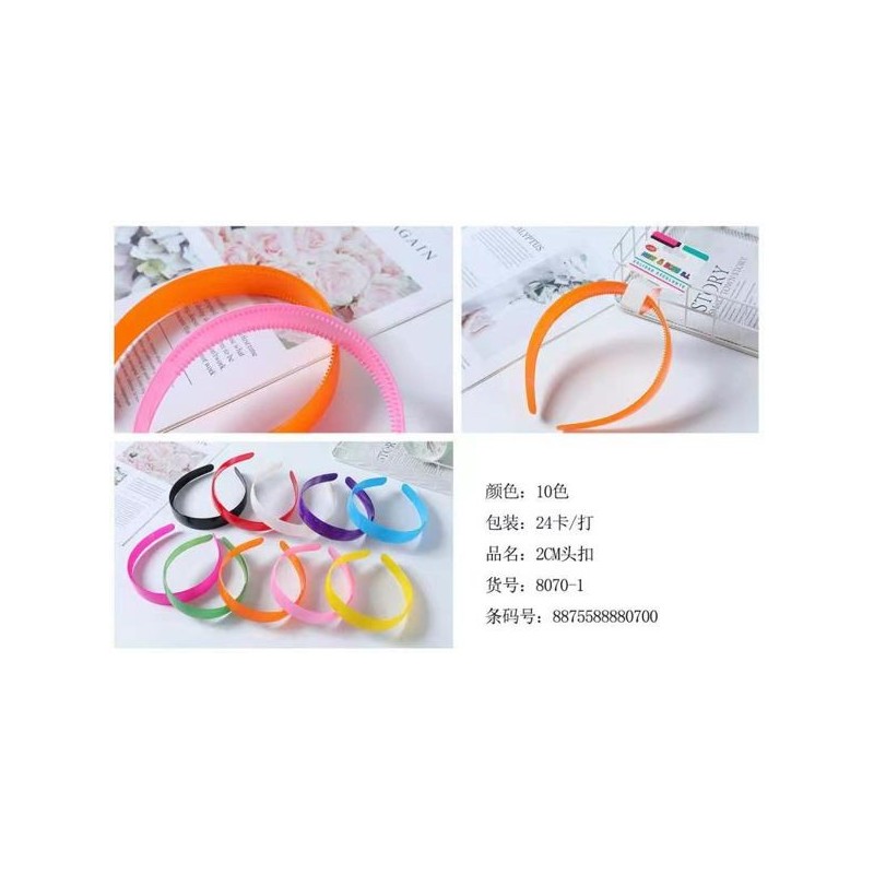 DIADEMAS 2.5CM 24/U 8070-1