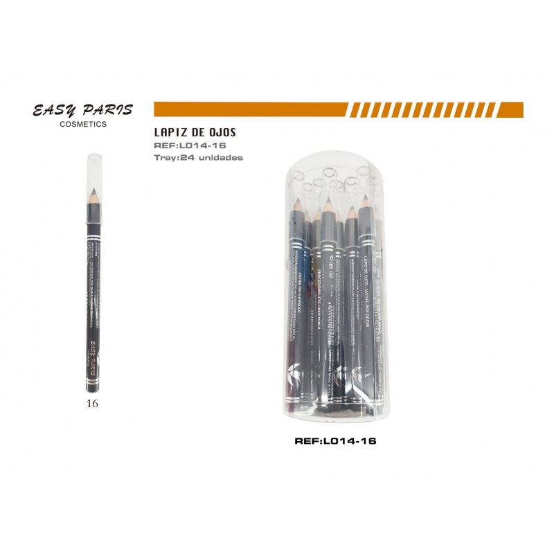LAPIZ CORTO DE MADERA GRIS 24/U