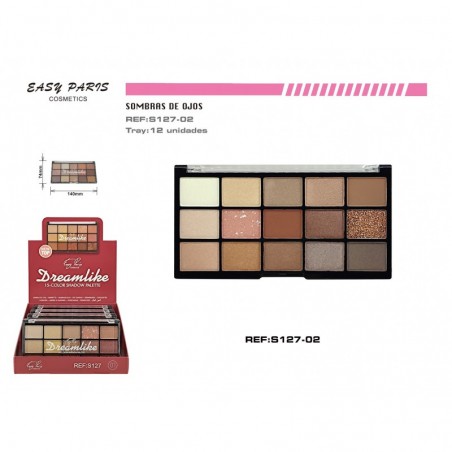 PALETA S.DE OJOS 15COLORS 12/U