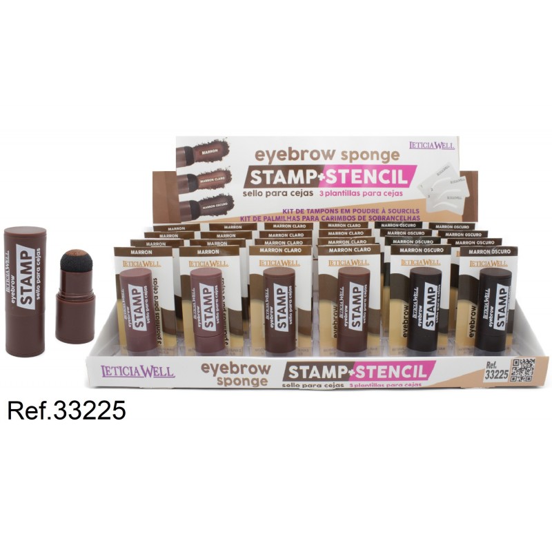 EYEBROW SPONGE STAMP+3 PLANTILLAS. 24/U 33225