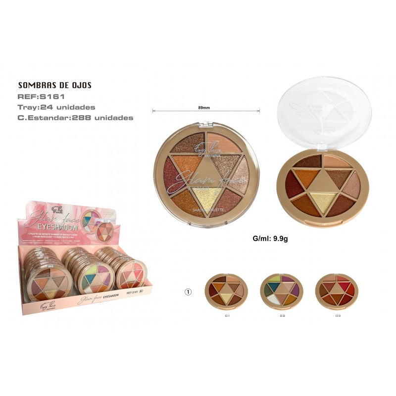 S. DE OJOS GLAM FACE 24/U