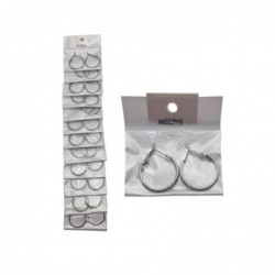 PEND.AROS 2CM ACERO. 12/P NS